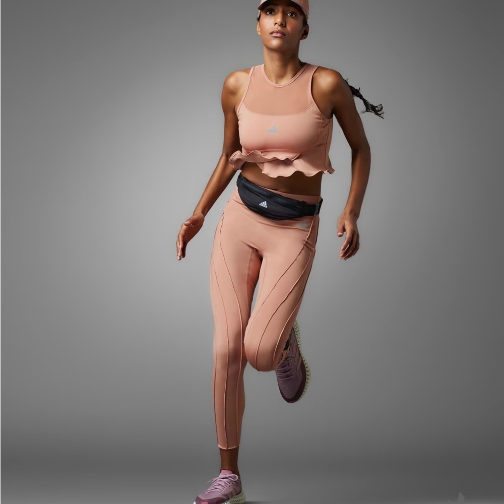 Adidas Women's Fast Impact  Leggings & Supportive Bra Outfit *brand new*